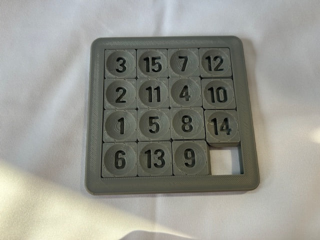 Sliding Number Puzzle (Comes Scrambled)